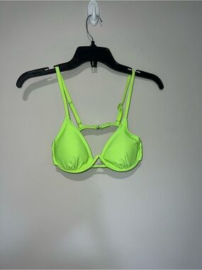 lime neon green underwire bikini top xhilaration Small